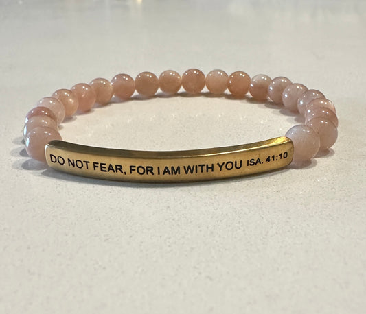 Do Not Fear, For I Am With You Isa. 41:10 | Sunstone, Yellow Gold